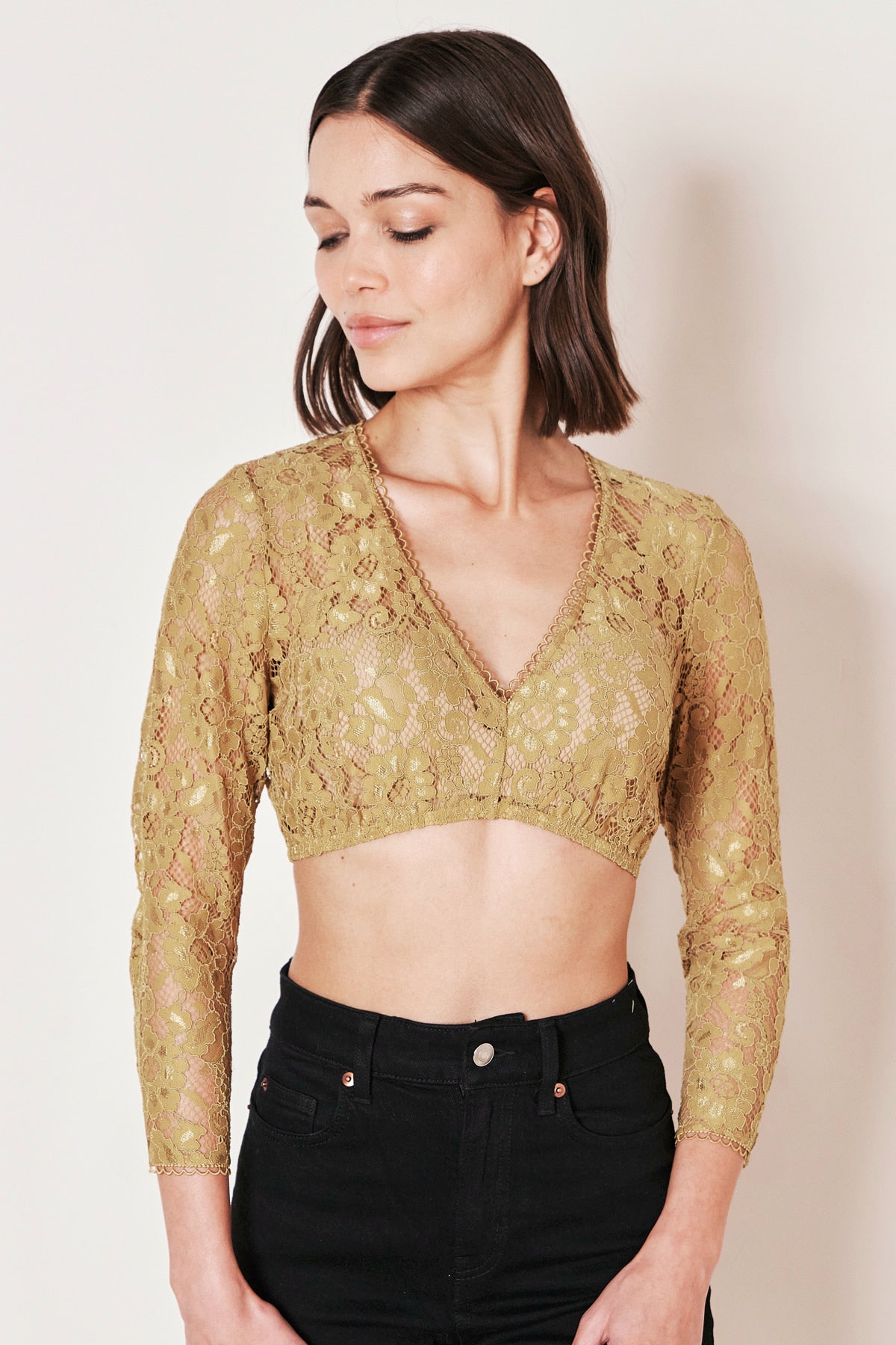 Kruger Adelaida dirndl blouse in yellow